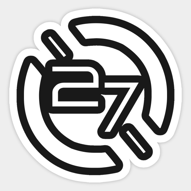 Vector 27 Circle Logo Tee Sticker by Thaele